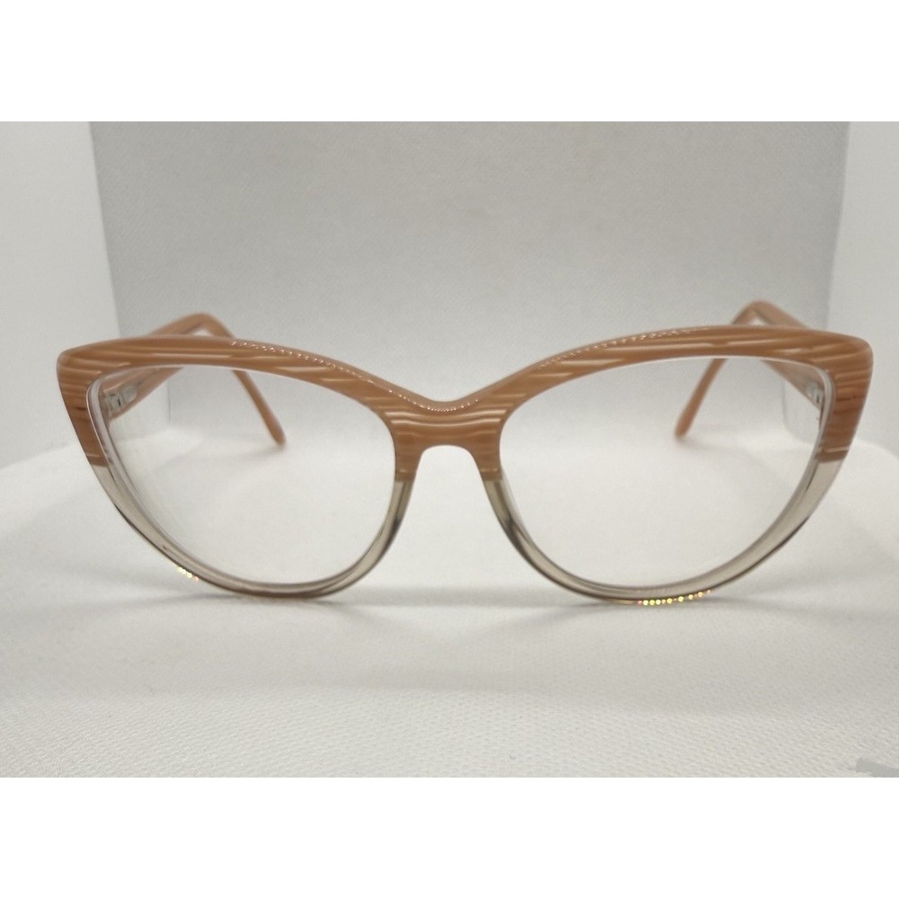 Lulu Guinness Pink Cat Eye Eyeglass Frames Only Womens Designer Retro Clear